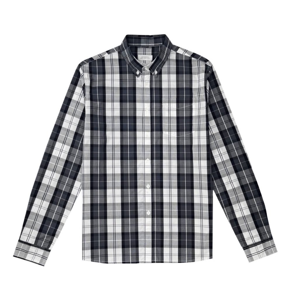 Saturdays NYC Men's Esquina Black Watch Shirt